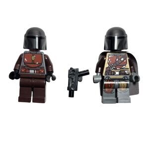 Lego Star Wars The Mandalorian Lot Of 2 Minifigures With Blaster Pre-owned